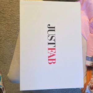 JustFab Black/Natural Heel.